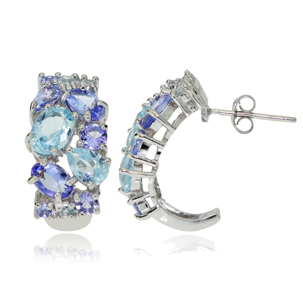 Details about NEW 2 CARAT Tanzanite Dangle Hoop Halo Earrings COUTURE Sterling Silver TOPAZ CT Details about NEW 2 CARAT Tanzanite Dangle Hoop Halo Earrings COUTURE Sterling Silver TOPAZ CT